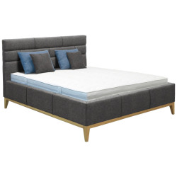 Welnova ČALOUNĚNÁ POSTEL, 180/200 cm, šedá
