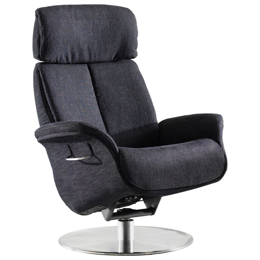 Welnova RELAXAČNÍ KŘESLO, textil, černá