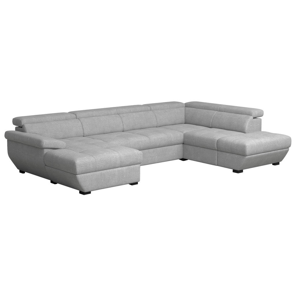 Welnova SEDACÍ SOUPRAVA, textil, šedá