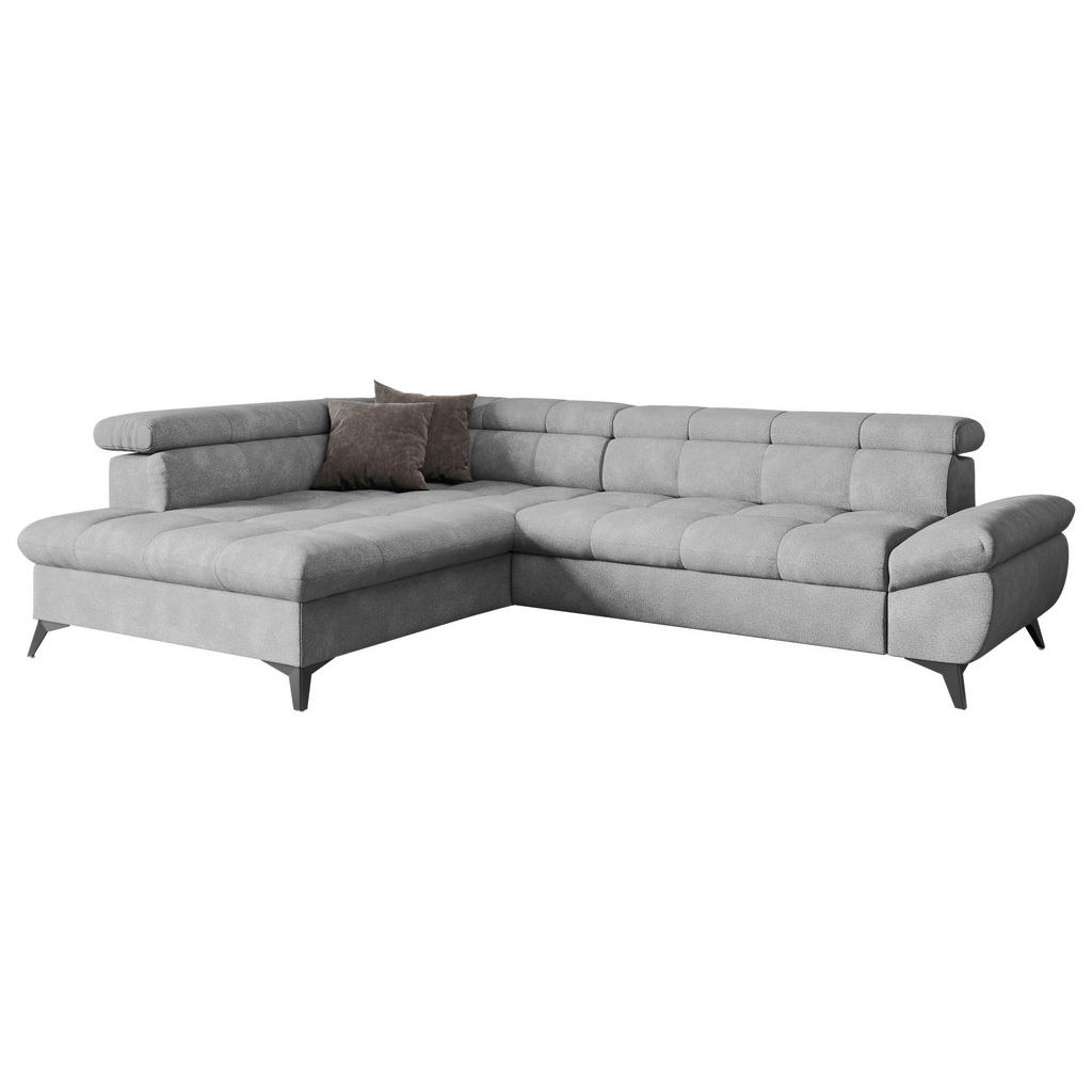 Welnova SEDACÍ SOUPRAVA, textil, šedá