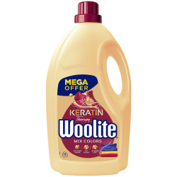 Woolite Keratin Therapy Mix Colors prací gel, 75 praní, 4.5 l