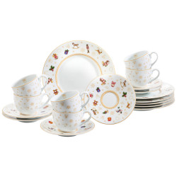 X-Mas KÁVOVÁ SOUPRAVA, 18dílné, porcelán