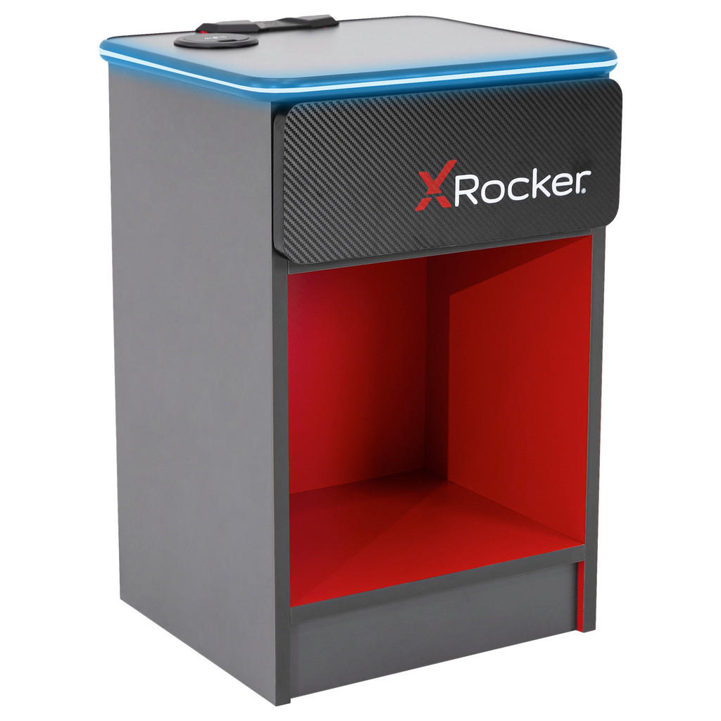 X Rocker NOČNÍ STOLEK červená, černá