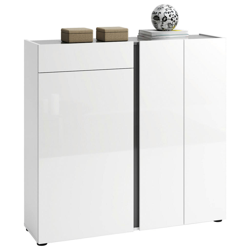 Xora BOTNÍK, bílá, 120/115/34 cm