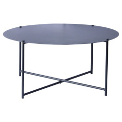 Xora KONFERENČNÍ STOLEK, antracitová, kov, 83/83/40 cm