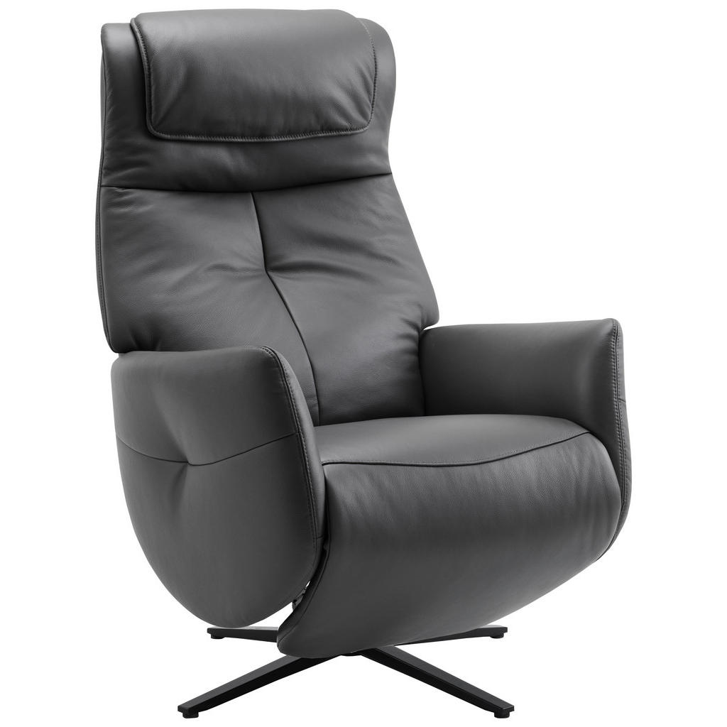 Xora MASÁŽNÍ KŘESLO, kov, textil, kůže, černá, tmavě šedá