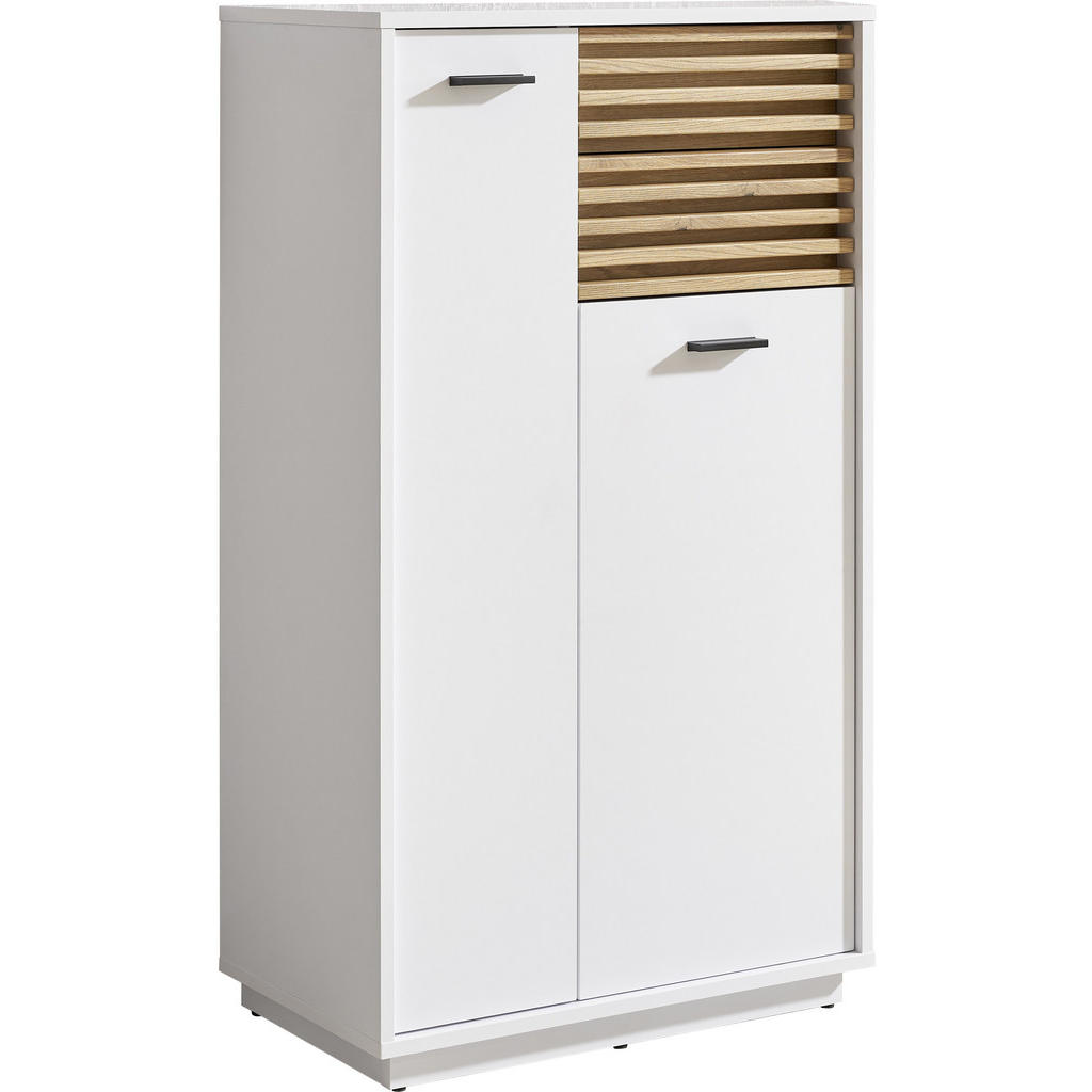 Xora MIDI SKŘÍŇKA, bílá, barvy dubu, 60/106/35 cm