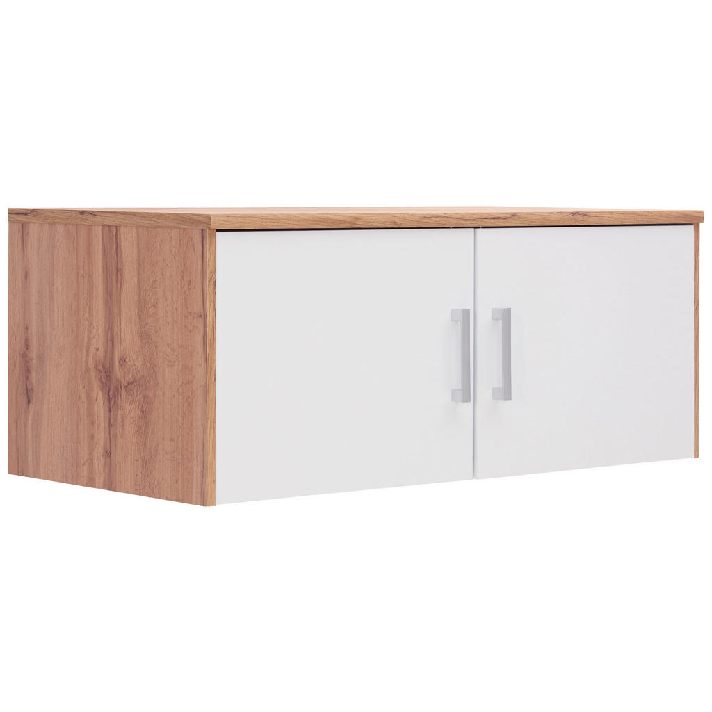 Xora NÁSTAVEC NA SKŘÍŇ, bílá, dub wotan, 106/43/54 cm