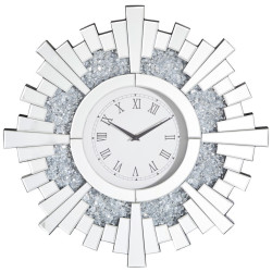 Xora NÁSTĚNNÉ HODINY barvy stříbra 60/60/5,2 cm