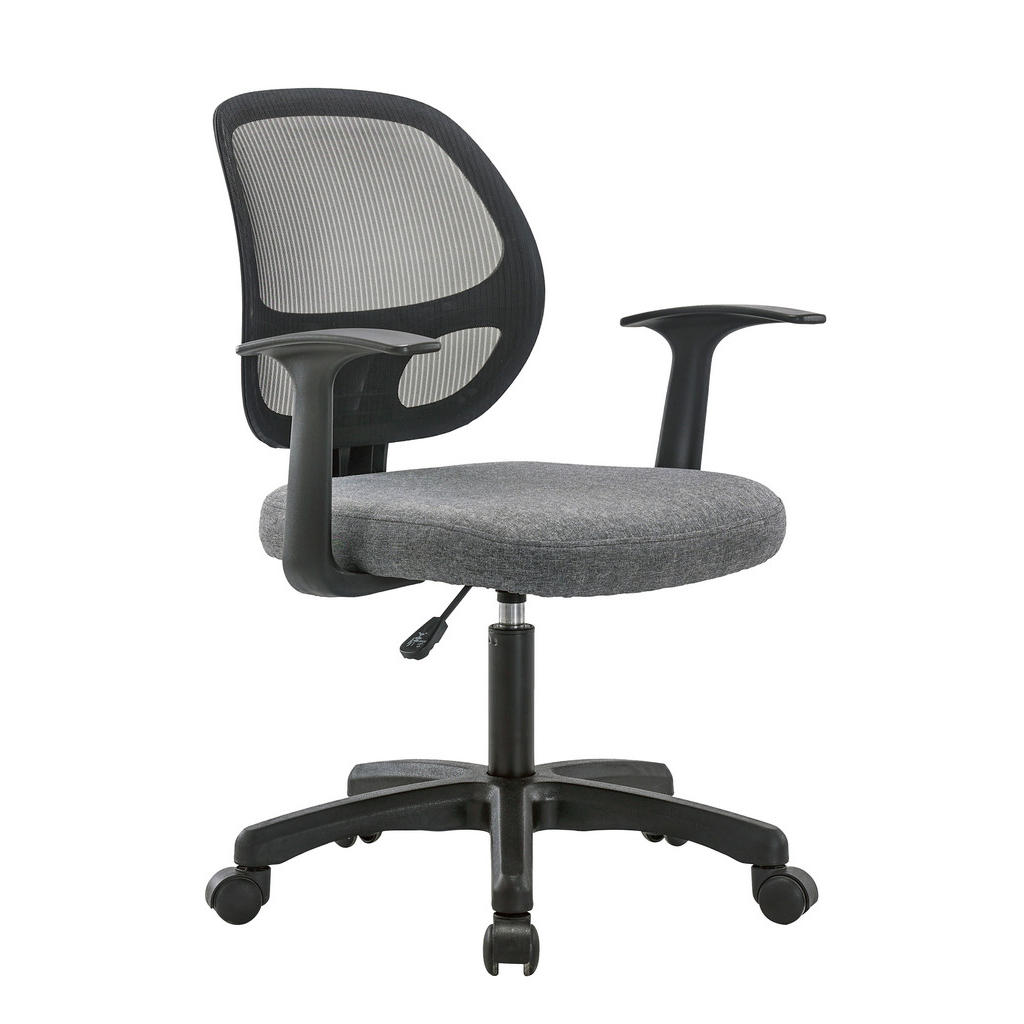 Xora OTOČNÁ ŽIDLE, síťovina, tkaná látka, šedá, černá