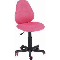 Xora OTOČNÁ ŽIDLE PRO MLÁDEŽ, síťovina, černá, pink