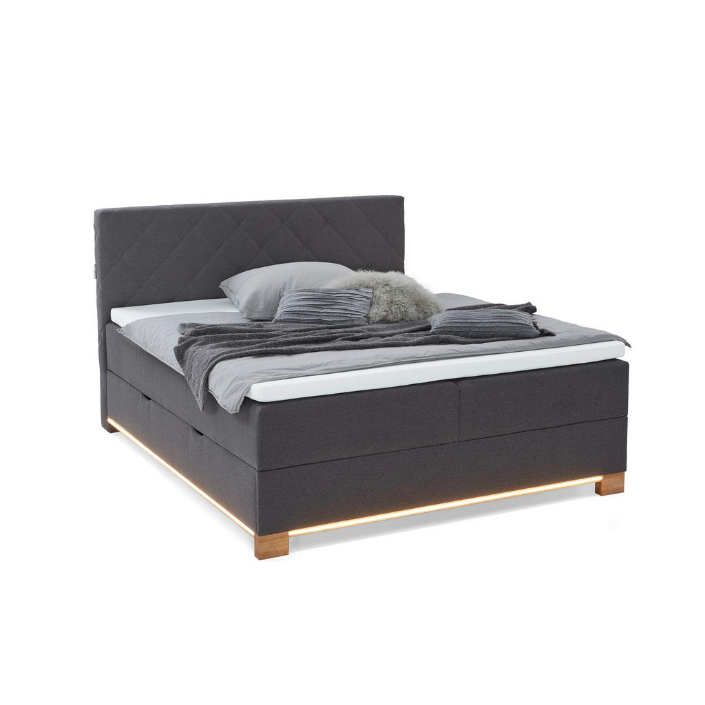 Xora POSTEL BOXSPRING, 180/200 cm, antracitová