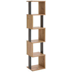 Xora REGÁL, antracitová, dub artisan, 35/161/30 cm