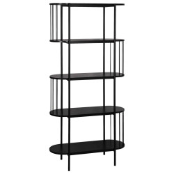 Xora REGÁL, černá, železo, 80/172/34 cm