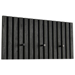 Xora ŠATNÍ PANEL, šedá, černá, 60/30/7 cm