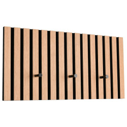 Xora ŠATNÍ PANEL, černá, dub artisan, 60/30/7 cm