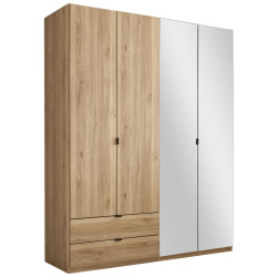 Xora ŠATNÍ SKŘÍŇ S OTOČNÝMI DVEŘMI, barvy dubu, 180/225,5/57 cm