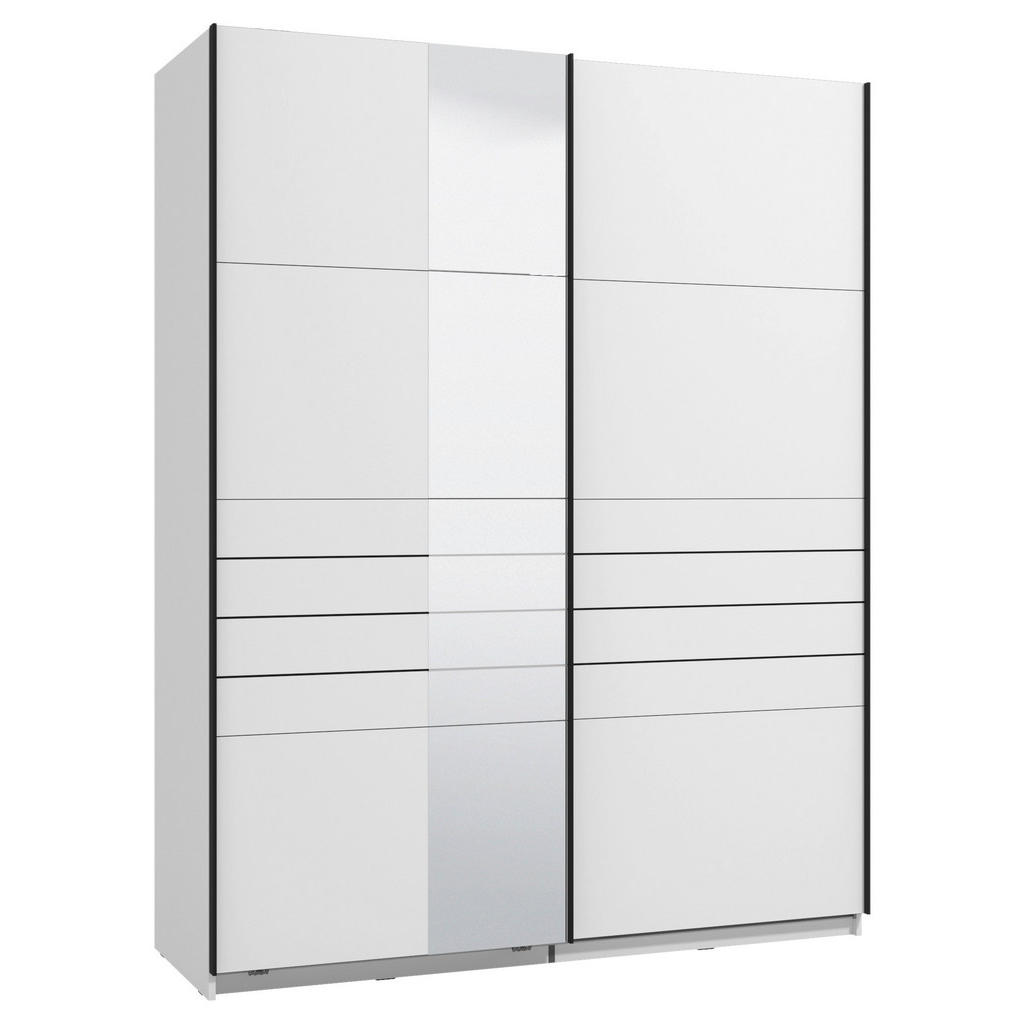 Xora SKŘÍŇ S POSOUVACÍMI DVEŘMI, bílá, 145,5/217,5/61 cm