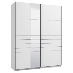 Xora SKŘÍŇ S POSOUVACÍMI DVEŘMI, bílá, 145,5/217,5/61 cm
