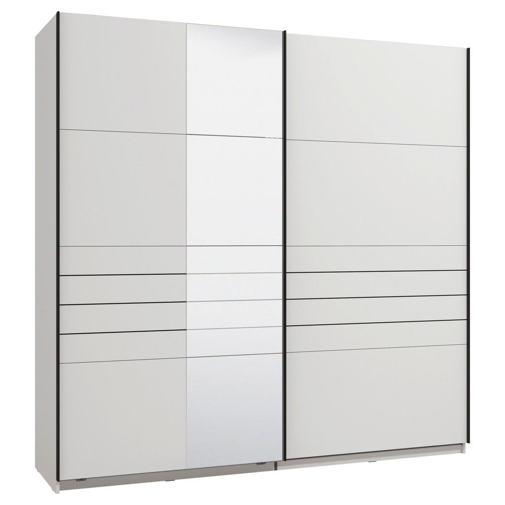 Xora SKŘÍŇ S POSOUVACÍMI DVEŘMI, bílá, 220/217,5/61 cm