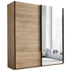 Xora SKŘÍŇ S POSOUVACÍMI DVEŘMI, barvy dubu, 215/225,5/60,5 cm