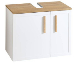 Xora SKŘÍŇKA POD UMYVADLO, bílá, barvy dubu