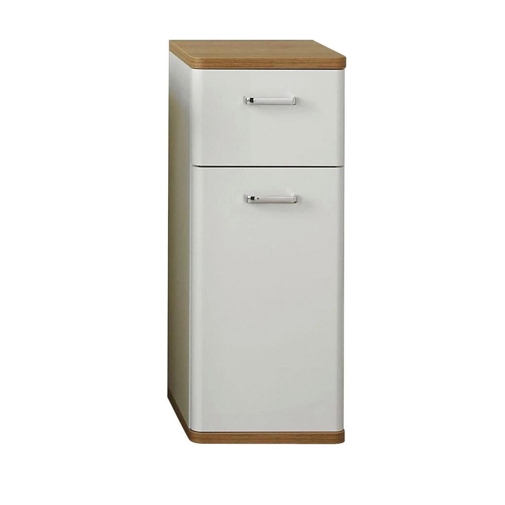 Xora SPODNÍ SKŘÍŇKA, bílá, barvy dubu, 30/72/33 cm