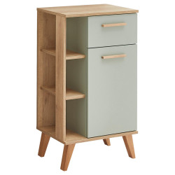 Xora SPODNÍ SKŘÍŇKA, barvy dubu, pastelově zelená, barvy dubu, pastelově zelená, 50,5/89,5/33 cm