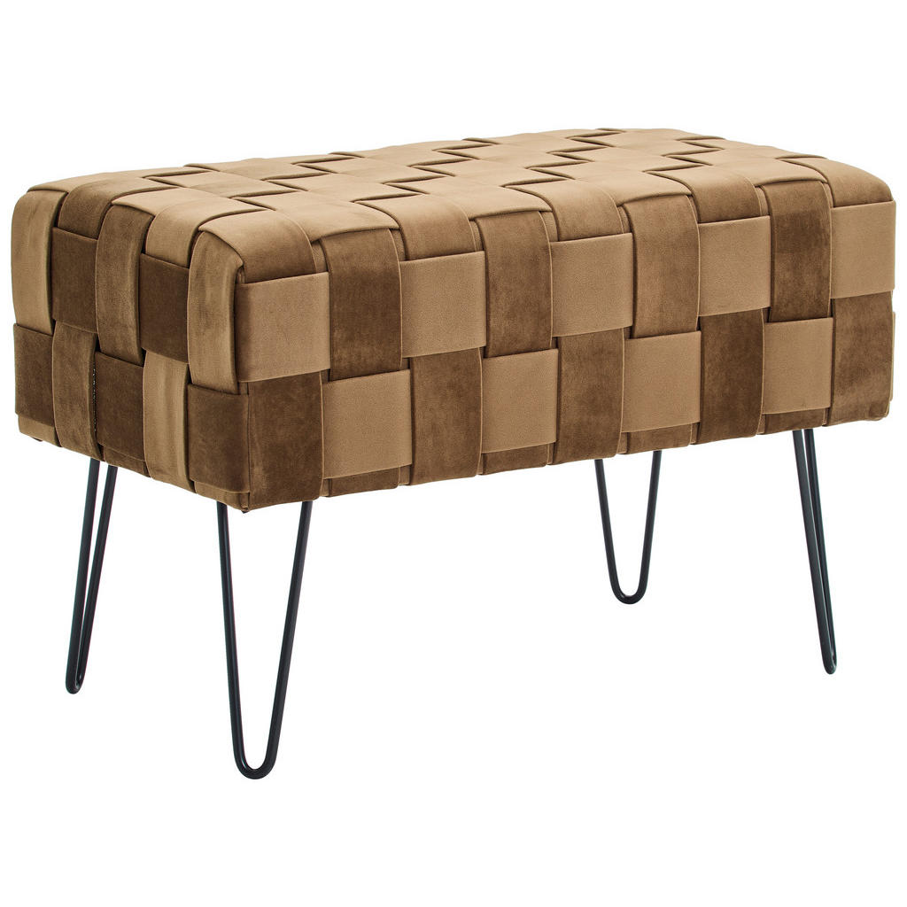 Xora TABURETOVÁ LAVICE, kov, textil, 72/49/42 cm