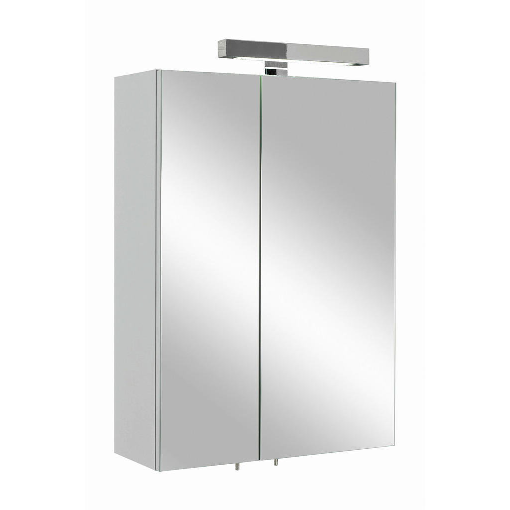 Xora ZRCADLOVÁ SKŘÍŇKA, bílá, 50/70/20 cm