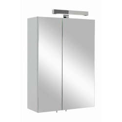 Xora ZRCADLOVÁ SKŘÍŇKA, bílá, 50/70/20 cm