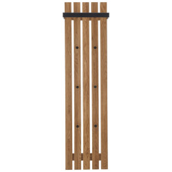 XXXL ŠATNÍ PANEL, přírodní barvy, černá, dub, 40/150/22 cm