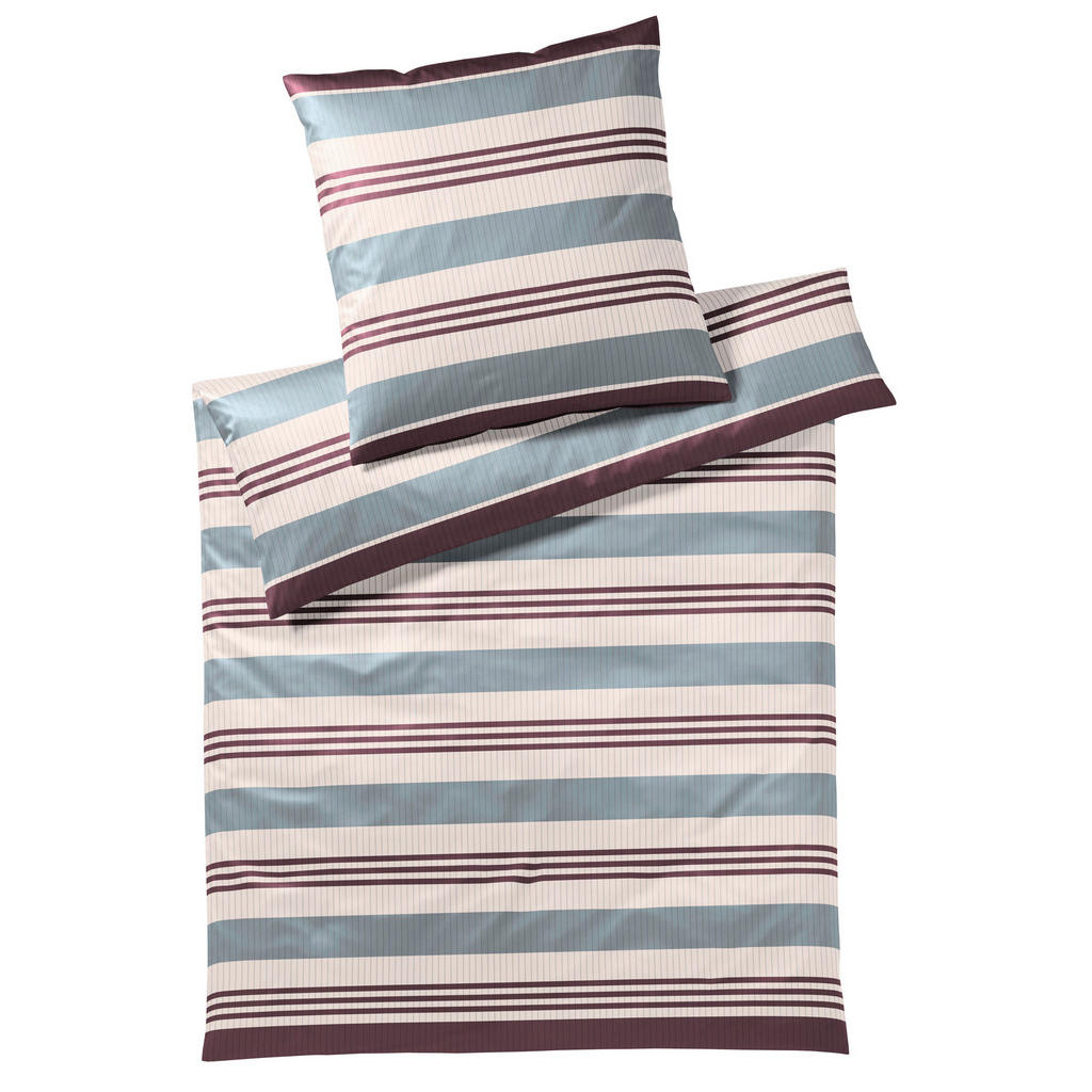 Yes for bed POVLEČENÍ, makosatén, šedá, vínově červená, 155/220 cm