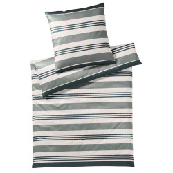 Yes for bed POVLEČENÍ, makosatén, šedá, zelená, 155/200 cm