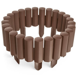 Zahradní palisáda PA22 (sada 8 ks) Stella Green  hnědá