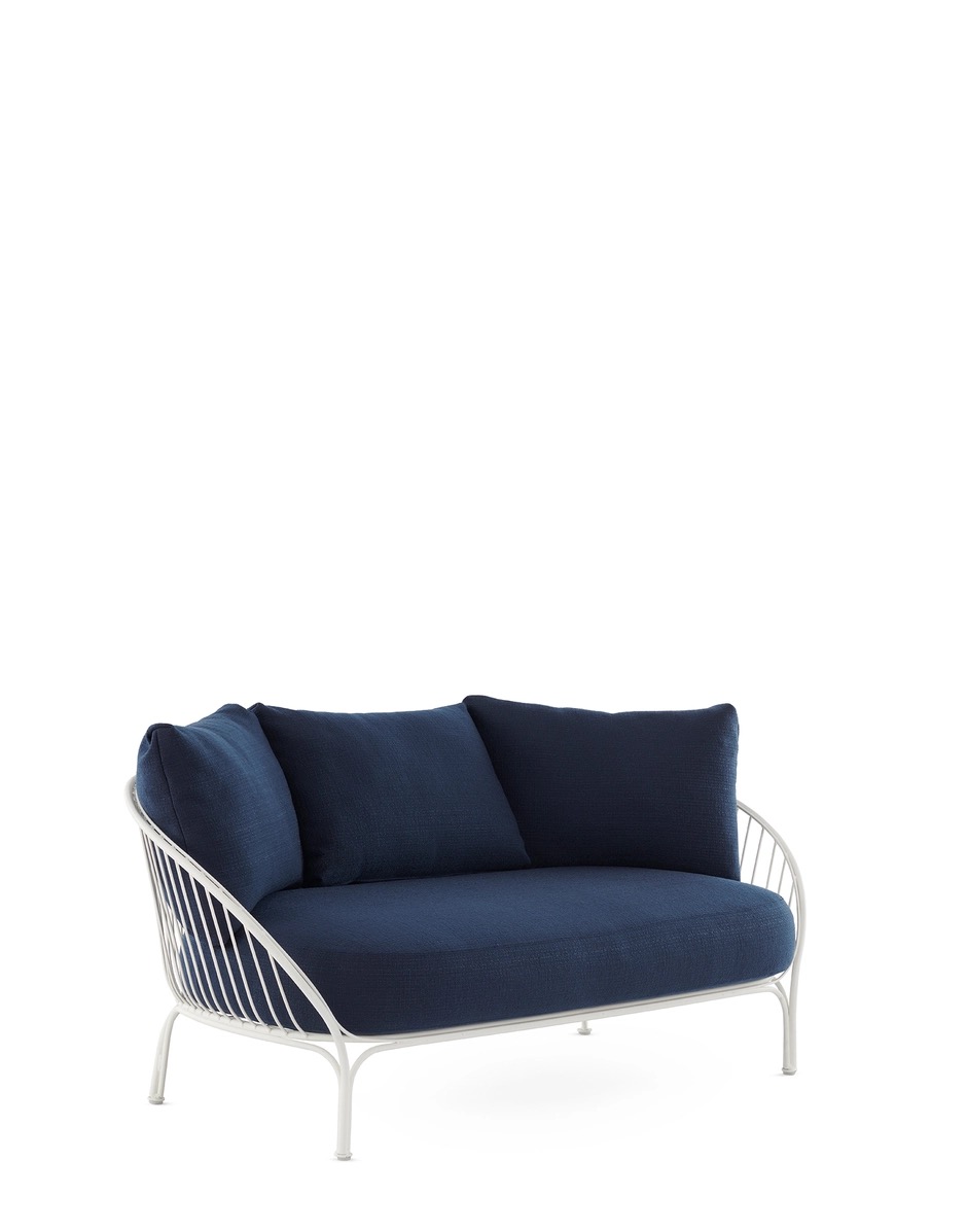 Zahradní pohovka HIRAY, více variant - Kartell Barva: bílá/modrá