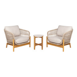 Zahradní set Terracina, stolek a 2 lounge křesla - House Nordic