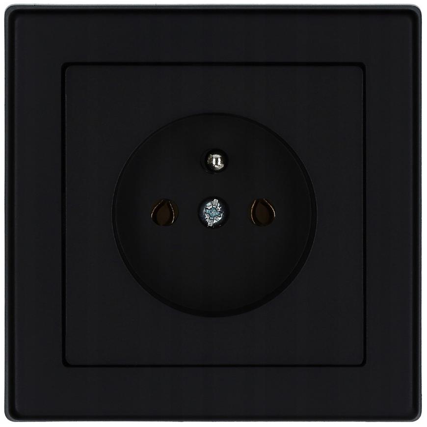 Zásuvka jednoduchá černy Imperia