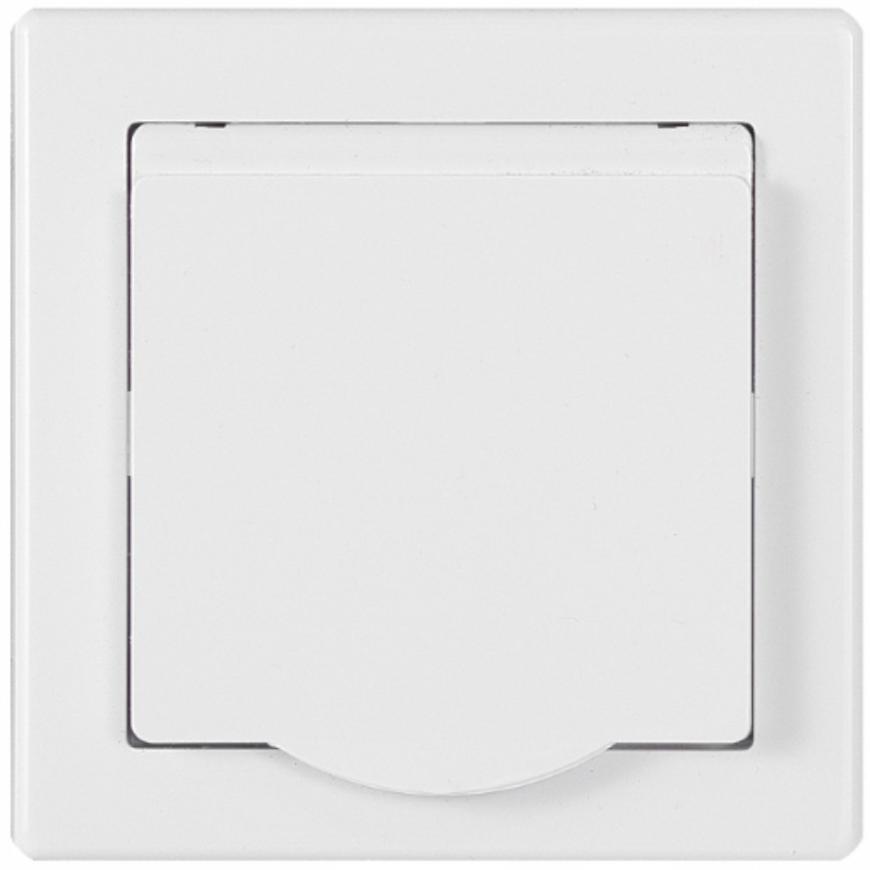 Zásuvka jednoduchá IP44 vodotesná bila Imperia