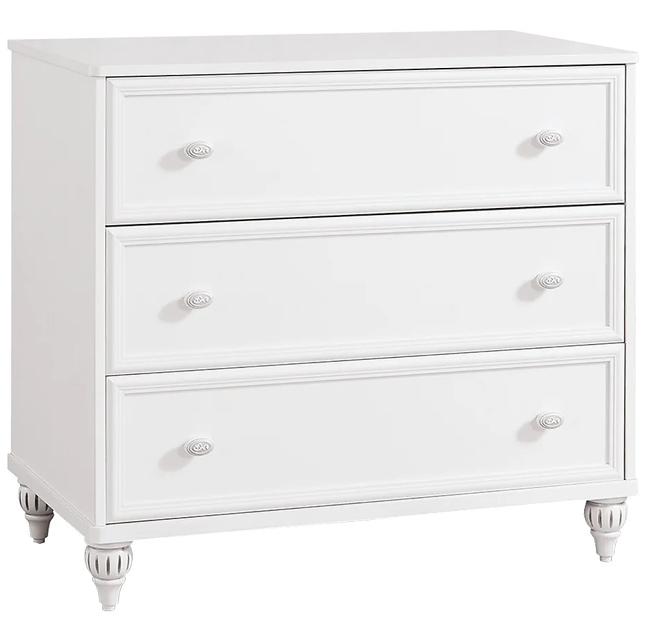 Zásuvková komoda ema - bílá