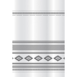 Závěs txt Etno černo/bílý 8178 Bisk