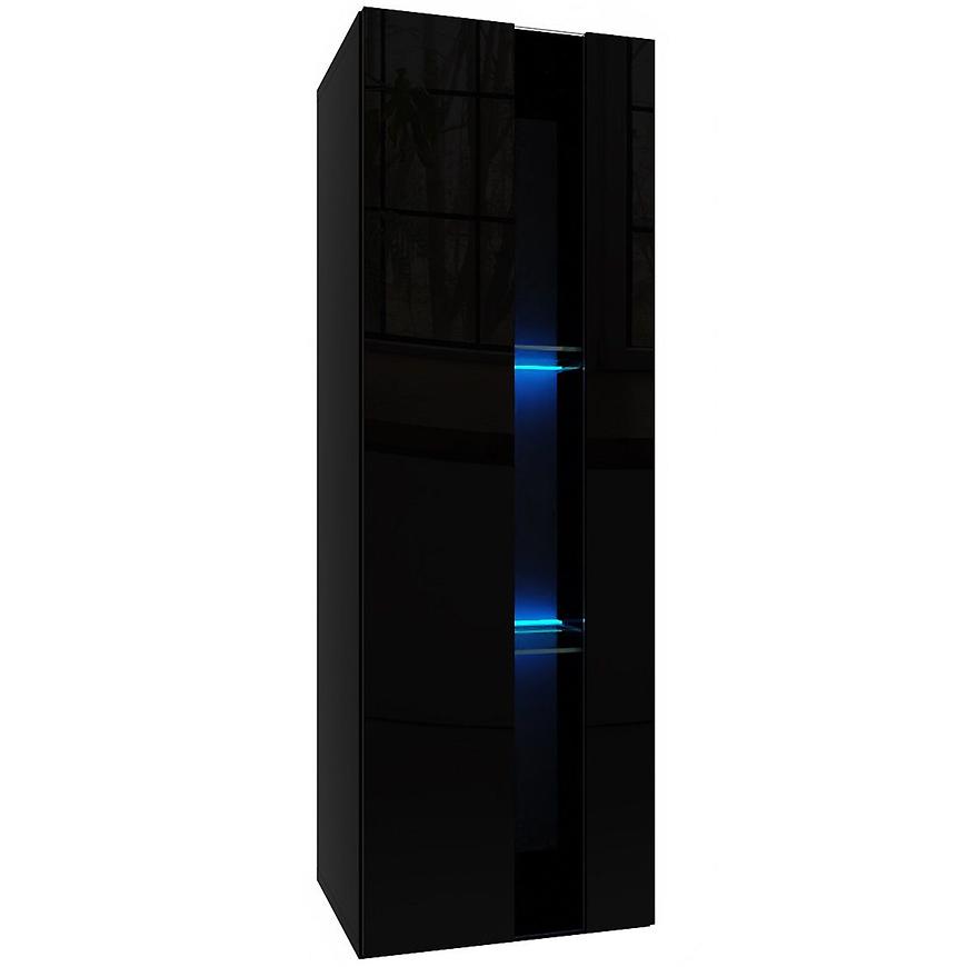 Závěsná skříňka Izumi 1 BL černá mat/lesk