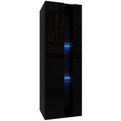 Závěsná skříňka Izumi 1 BL černá mat/lesk