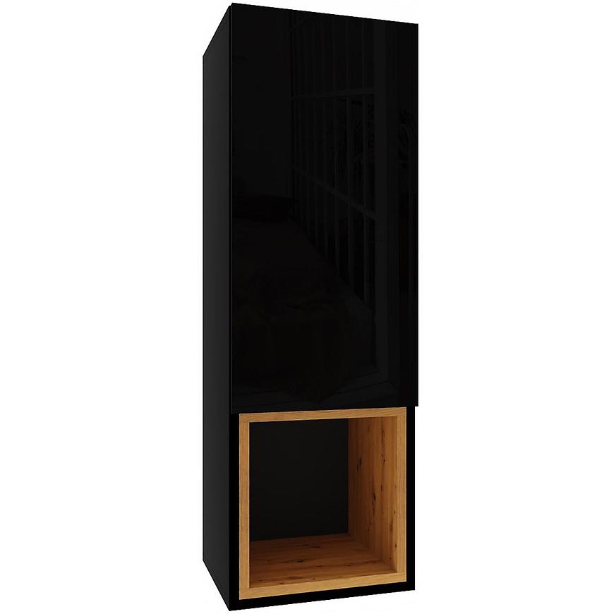 Závěsná skříňka Izumi 3 BL-DC černá mat/lesk/artisan