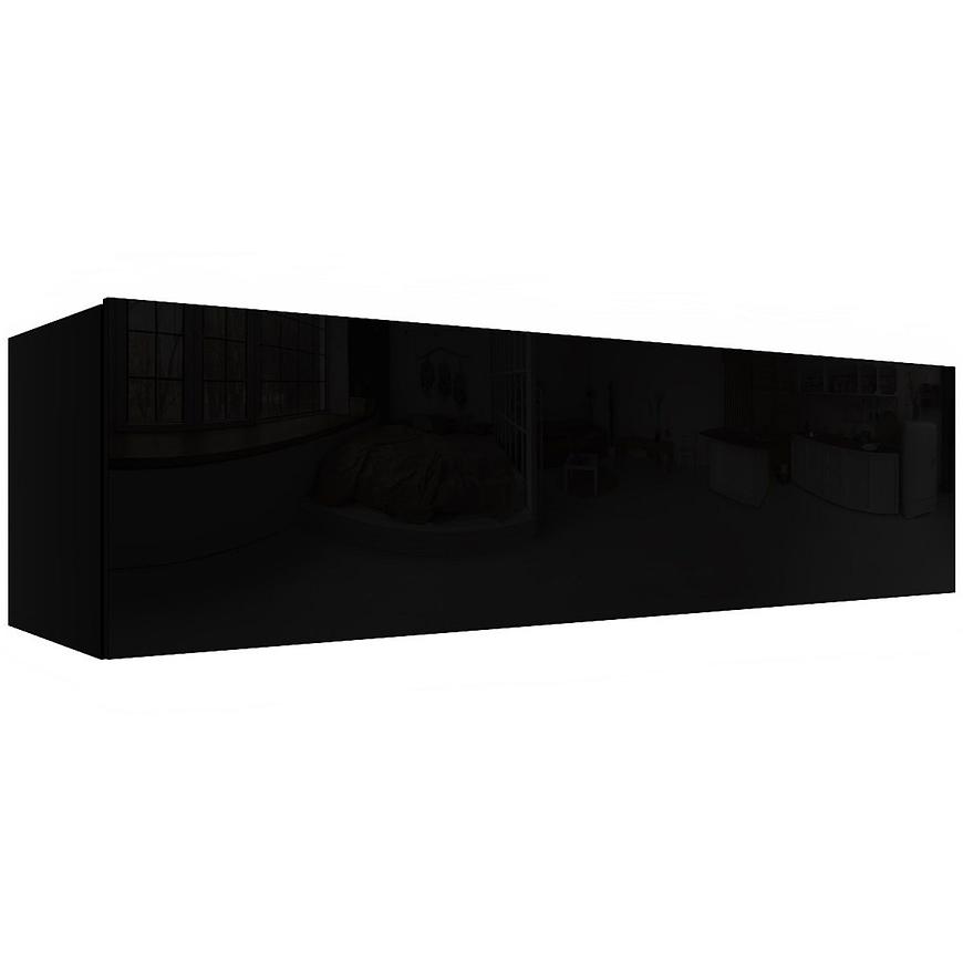 Závěsná skříňka Izumi-43-BL černá mat/lesk