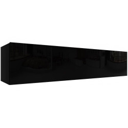 Závěsná skříňka Izumi-44-BL černá mat/lesk