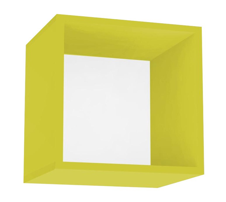 Závěsná skříňka rea rebecca 6 s dvířky/bez dvířek - zelená