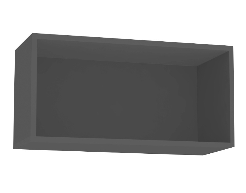 Závěsná skříňka rea rebecca 7 s dvířky/bez dvířek - graphite