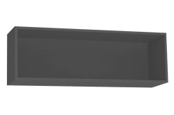 Závěsná skříňka rea rebecca 8 s dvířky/bez dvířek - graphite