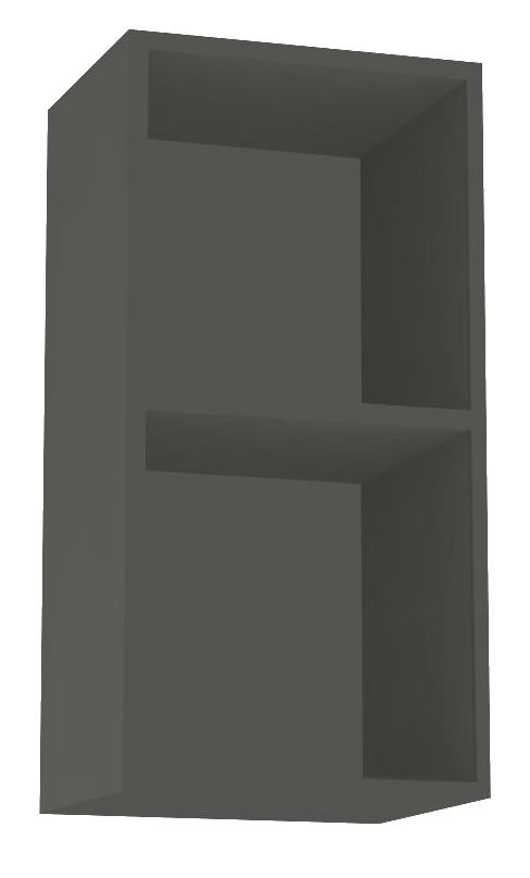 Závěsná skříňka rea rebecca 9 s dvířky/bez dvířek - graphite